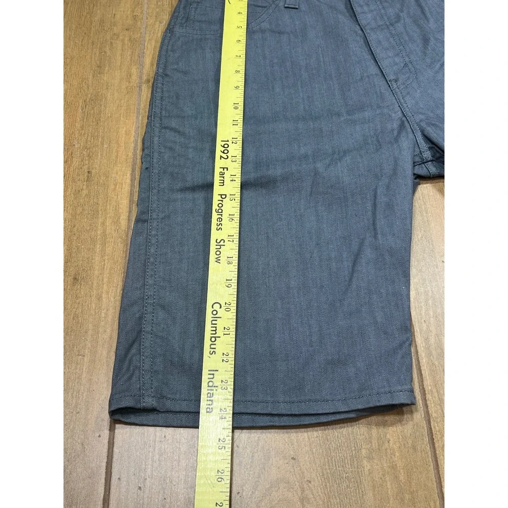 Levis 569 Loose Straight Shorts Mens 33 Grey Denim Relaxed Fit Casual Summer